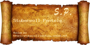 Stubenvoll Pentele névjegykártya